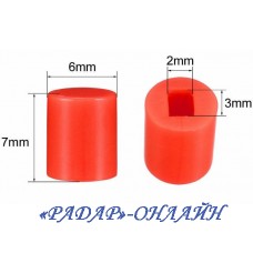 Кришка до кнопки N68 кругла червона