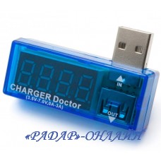 Вольтметр-амперметр з USB (3.5V-7.0V, 0A-3A)